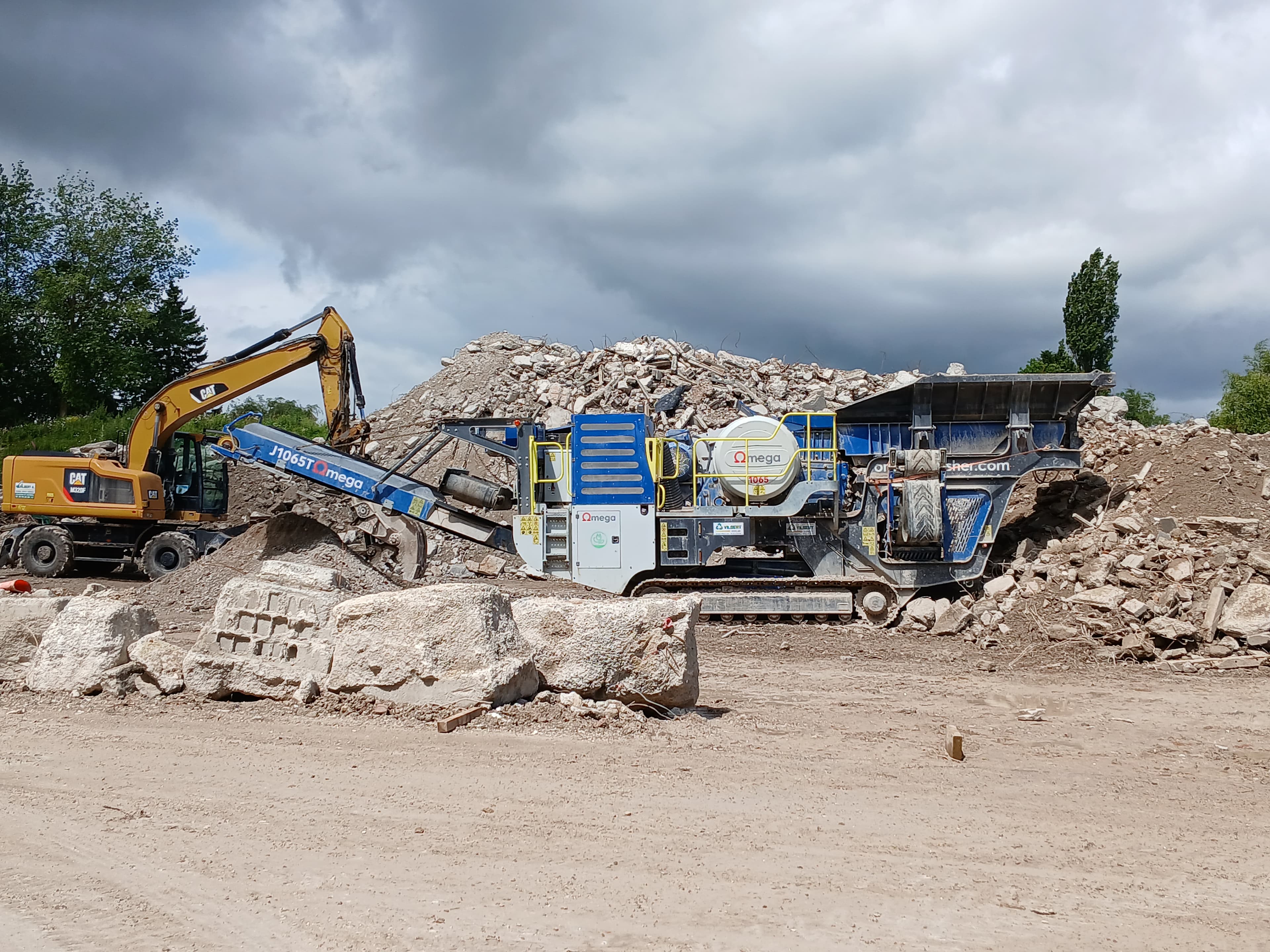 Production de granulats recyclés