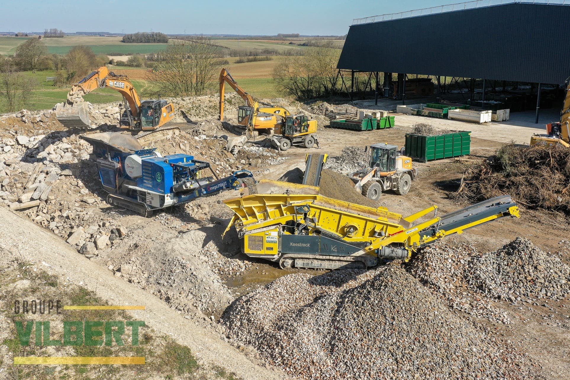 Vue aérienne du site de Beauval